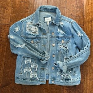 Oversized distressed jacket